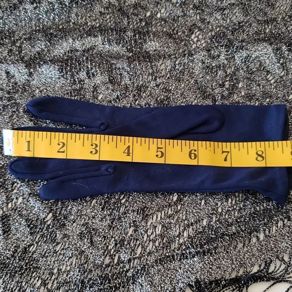 VNTG Blue Nylon Gloves
